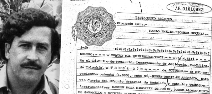 Memoria y narcotráfico: La carta inédita de Pablo Escobar